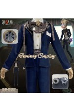 Identity V Prisoner Luca Balsa Auditorium Blue Suit Cosplay Costume